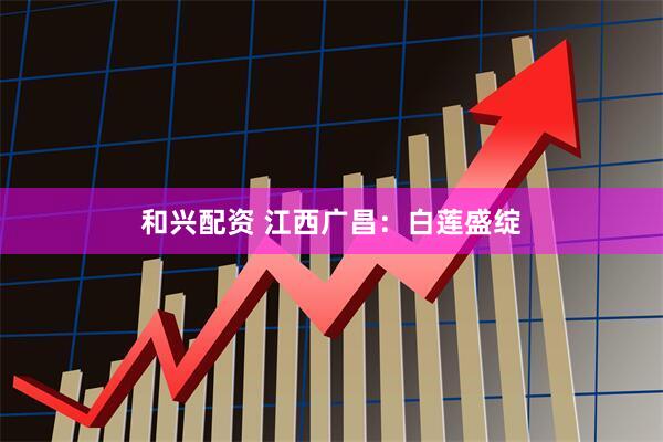 和兴配资 江西广昌：白莲盛绽